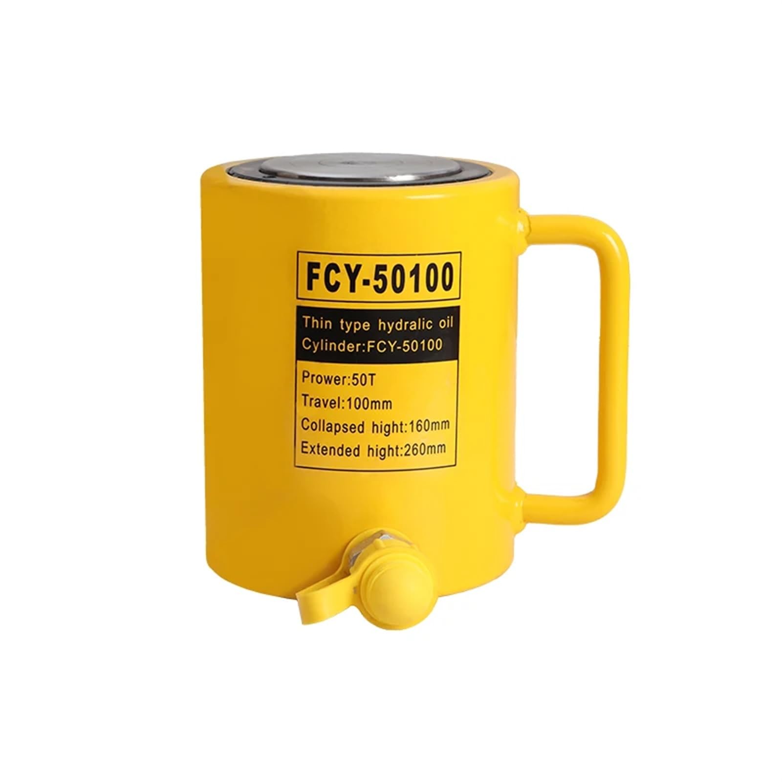 CXFCIHFT 1Pcs Long Type Hydraulic Cylinder FCY-50100 Hydraulic Jack with Output of 50T, Stroke of 100mm