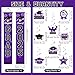 Graduation Decorations Class of 2025 Purple Graduation Party Decor Set include Congrats Grad Banner Backdrop Class of 2025 Balloons Party Supplies