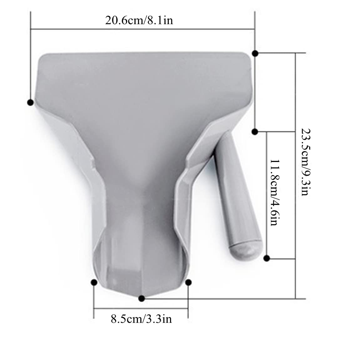 Pala Per Patatine E Popcorn - Spatola Antiscivolo In PC, 23,5x20,6 Cm - Foto 9