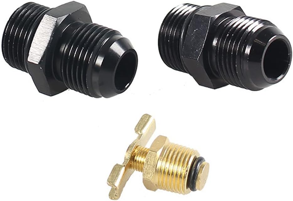 Oil Catch Can Reservoir Tank Breather Filter Baffled, Aluminum Universal 1.2L/40oz, Black