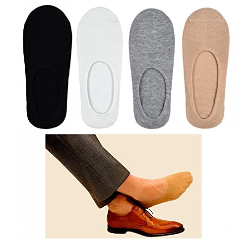 Multi Pack - Men Loafer Boat Invisible No Show Liner Low Cut Socks Ankle Footie 10-13