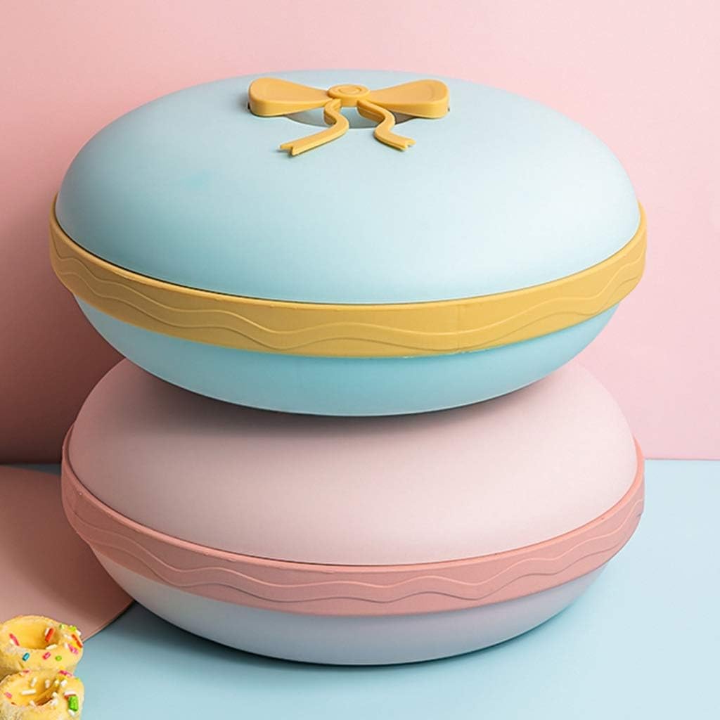 Creatively Designed Candy Box Fruit Tray with Lid Living Room Household Storage Box Nut Snack Storage Box (Color : B) (A)