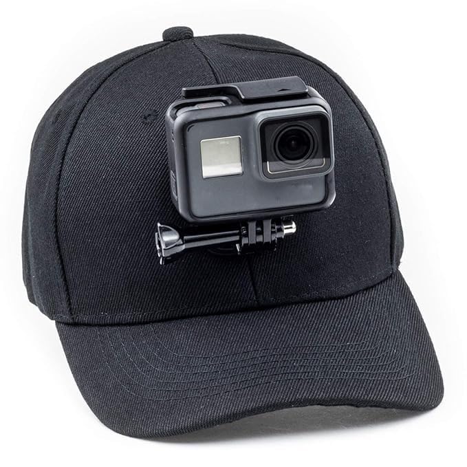 PICO Basball Hat Action Camera Holder Mount Cap with Quick Release Buckle Hands-Free Gopro & More Lightweight, Adjustable for Outdoor Sports, Vlogging-image-37