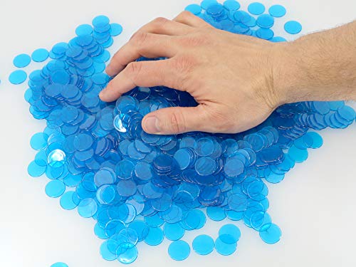 image for Regal Games Regal Bingo Plastic Bingo Chips 1000 Pcs - Clear Transpare