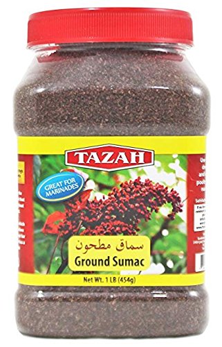 Tazah Ground Sumac 16 Ounce Jar