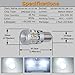 Eluseastar S25 P21/5W BAY15D LED Bulbs White 6000K Built in Resistor with 6000LM Extremely Bright for Car Side Marker Brake Reverse Backup Daytime Running Light, 2 Pack