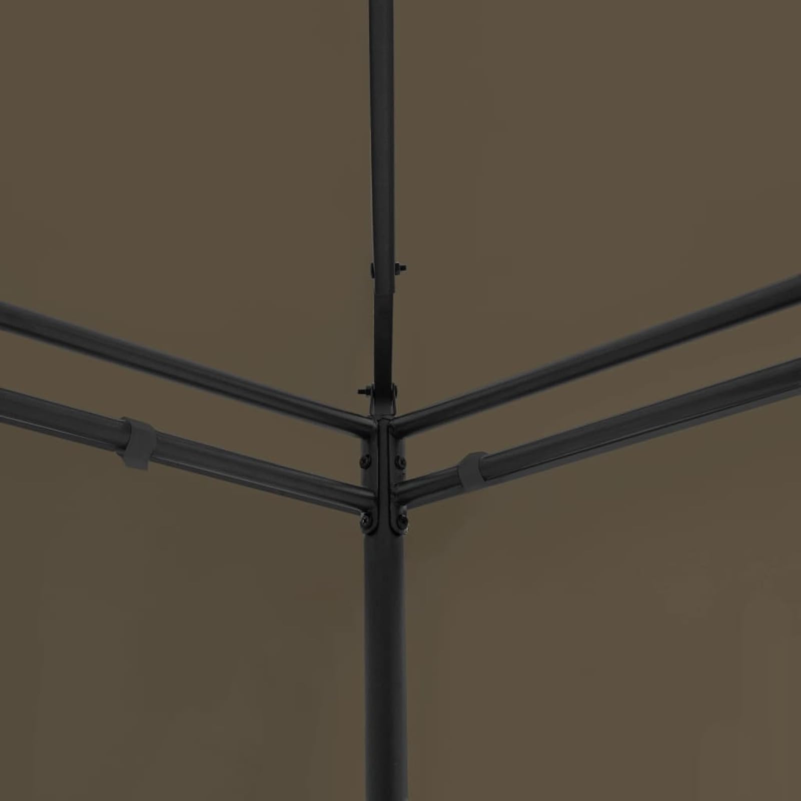 Pawilon z zasłonami, pawilon kempingowy, pawilon ogrodowy, 600 x 298 x 270 cm, kolor taupe, 180 g/m²
