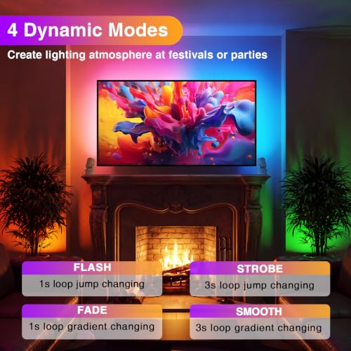 Image of URTOM 4 Pack 6W RGBW Uplighting Indoor Color Changing Up Lights Indoor with Remote Dimmable LED Christmas Spot Lights for Home Aluminum Accent Lighting for Party Plant Decor with 5.9 FT Plug Cord