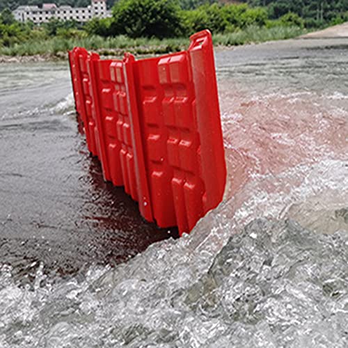 FAFACAI Flood Prevention Barriers, L Shape ABS Emergency Barrier for Municipal Flood Control, Basement, River Drainage, Underground Garage, Subway, Airport (Orange 1pcs)