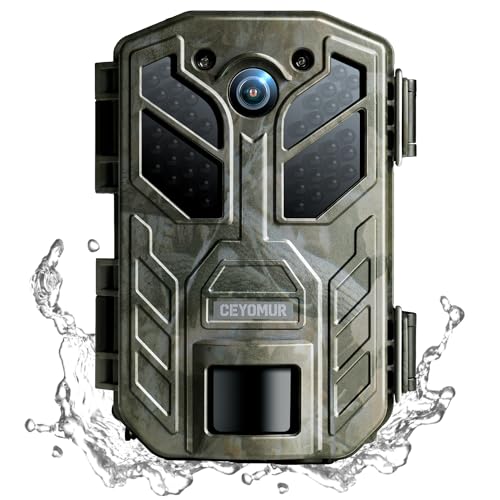 CEYOMUR Wildkamera, 4K 36MP HD Wildkamera mit Bewegungsmelder Nachtsicht, Wildtierkamera mit 2.0" LCD-Bildschirm IP66 Wasserd