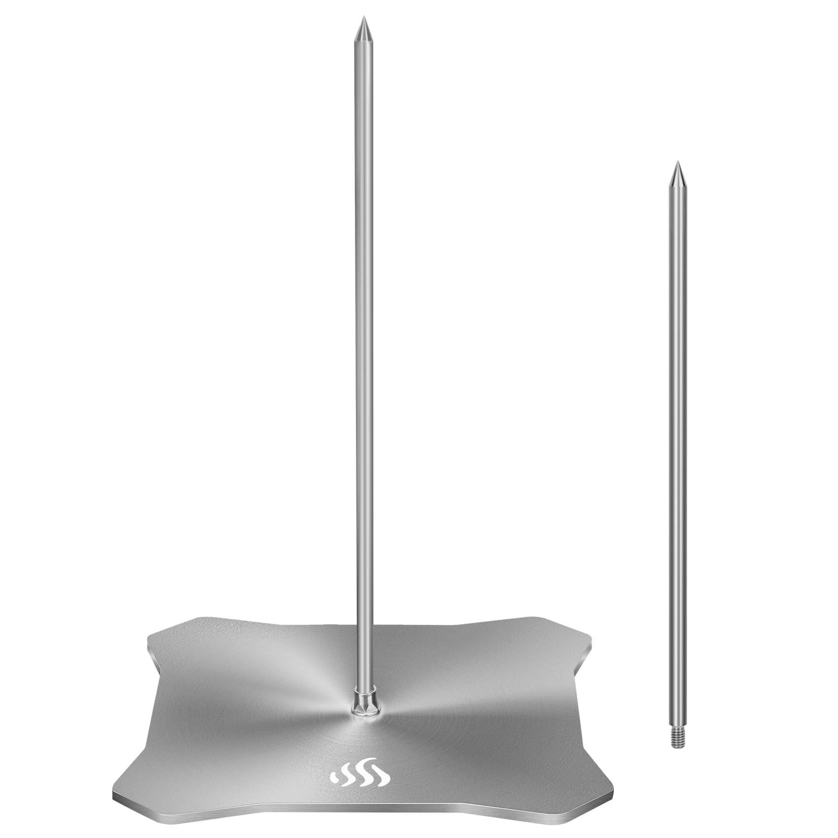 Onlyfire Brazilian BBQ Skewer, Stainless Steel Vertical Meat Spit Stand for Barbecue Grill, Great for Tacos Al Pastor, Shawarma, Brazilian Churrasco