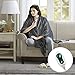 Comfort Spaces Luxury Microplush Electric Wrap Blanket Super Soft and Warm Reversible Heated Throw Poncho with Auto Shutoff, 50