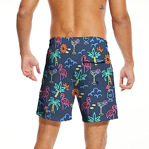 Rashmika Mens Swim Trunks with Compression Liner Swim Shorts Quick Dry Mens Board Shorts with Pockets4