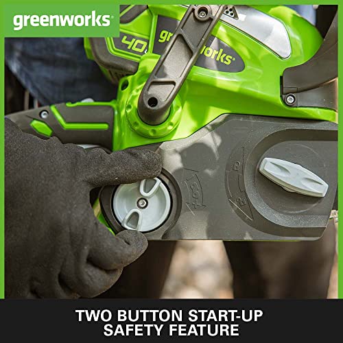Greenworks G40CS30K2 Cordless Chainsaw, 30cm Bar Length, 4.2m/s Chain Speed, 3.7kg, Auto-Oiler, 40V 2Ah Battery & Charger, 3 Year Guarantee - Image 3