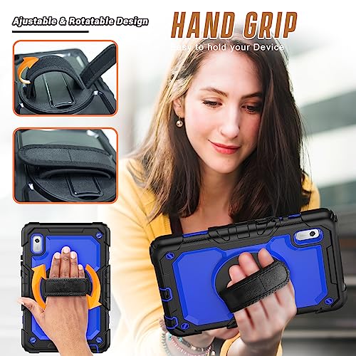 SIBEITU Case Compatible with Lenovo Tab M9 TB-310FU 2023 with Screen Protector Pen Holder, 9.0 Inch Three Layer Drop-Proof Protection Case with 360°Rotating Stand &Strap for Lenovo Tab M9
