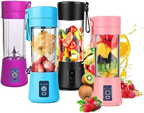 Personal Blender, Portable Blender with USB Rechargeable Mini Fruit Juice ...