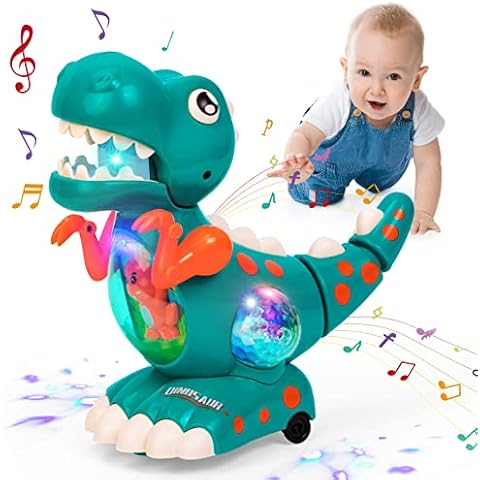 Highttoy Musical Light Crawling Dinosaur Toy Cover