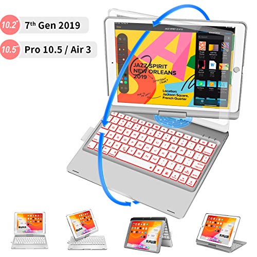 New iPad 10.2 7th Generation 2019 Keyboard Case, iPad Keyboard Case for iPad