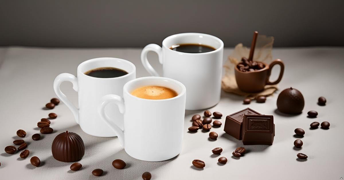 Tazza da Espresso in Ceramica Bianca Pura (60 ml/2 oz), set di due