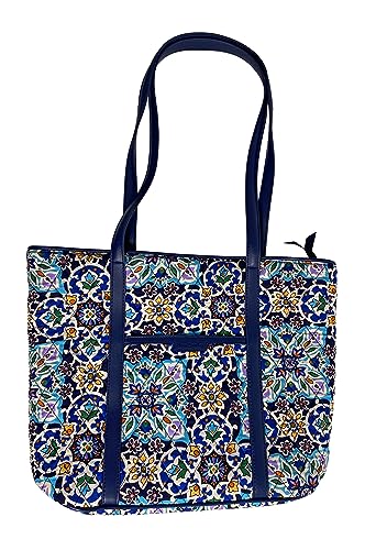 Vera Bradley Small Trimmed Vera (Lisbon Medallion Cool)