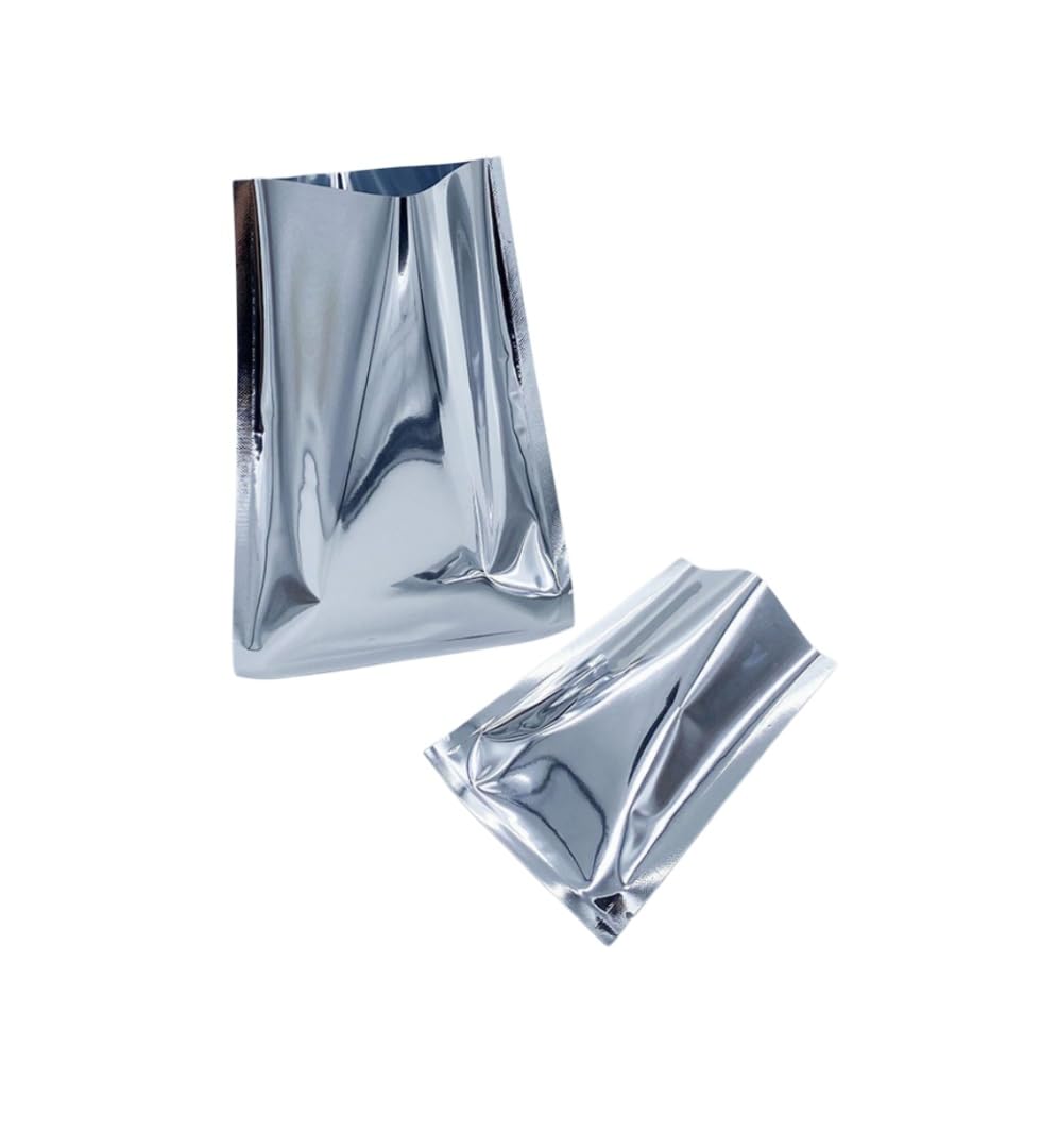 100 sacchetti sottovuoto metallizzati ESD multi-dimensione, 16C a doppio strato con blocco luminoso a tre lati (25 x 35 cm)