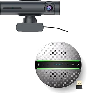 Project Telecom Hawk AI 4K Webcam & Bluetooth Speakerphone - Compatible with OnSemble Intranet Portal