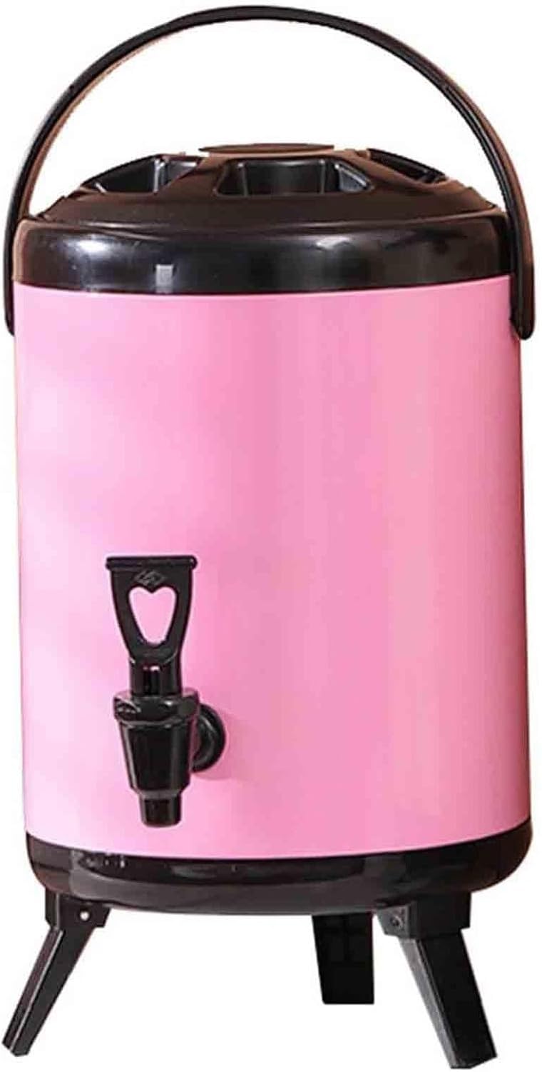 Secchio Termico 6L in Acciaio Inox per Bevande Calde e Fredde, Dispenser Termico con Rubinetto e termometro per Feste ed Eventi, 005, 10L