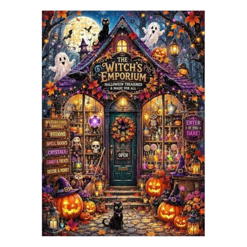 Puzzle de Halloween de 1000 piezas para decorar tu oficina en casa este otoño