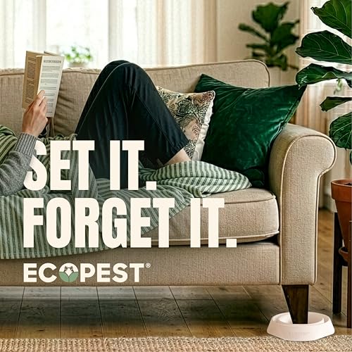Image of EcoPest Bed Bug Blocker (Pro), Bed Bug Interceptor Traps for Detection and Monitoring, 8-Pack, White
