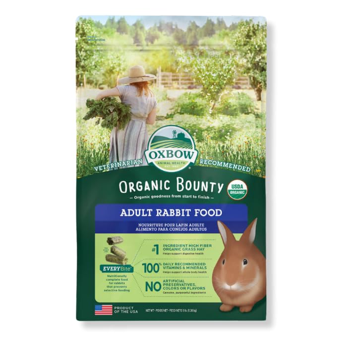 Pienso Natural para Conejos Adultos Oxbow Organic Bounty, 1,36 kg