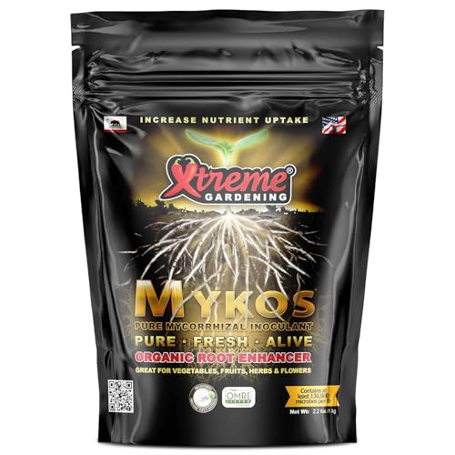 Xtreme Gardening Mykos Mycorrhizae for Plants- Granular Mycorrhizal Fungi Root Inoculant, OMRI...