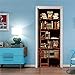 DFKJ 3D Porte Papier Peint bibliothèque étagère Autocollant Mural Auto-adhésif Bricolage Affiche pour Chambre étude décoration Murale A6 86x200 cm