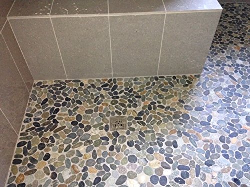 Sliced Bali Ocean Pebble Tile 1 Sq.ft. (Mesh Mounted) #TOP4