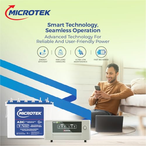 Image of Microtek Energy Saver New 1025 12V Inverter | M1603624TT Battery
