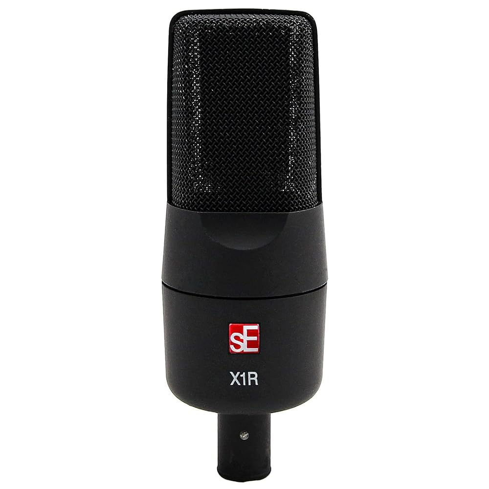 Liquid Audio sE Electronics X1 R Ribbon Microphone Bundle w/Pig Hog PHM10 8mm Mic Cable Polishing Cloth