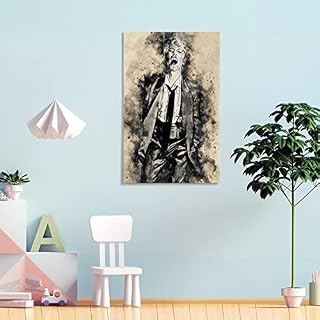 David Bowie Poster sur toile et décoration murale moderne pour chambre de famille 20 x 30 cm - Les Beatles, Paul McCartney, John Lennon, RIngo Starr, George Harrison David Bowie Poster sur toile et décoration murale moderne pour chambre de famille 20 x 30 cm – Image 4