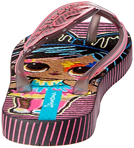 Chinelo LOL Surprise Shine, Ipanema Kids, Meninas, Fume/Rosa, 31/32
