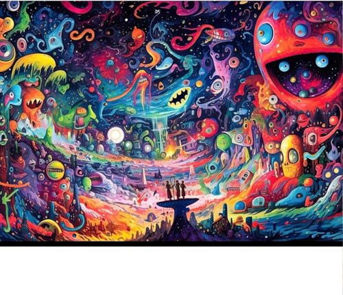 Jigsaw puzzles for adults 1000 Puzzles 1000 Pieces for Adults Piece Puzzle Challenging Game for The Whole for Women Gifts for Men jigsaw puzzle Theme:Fantastic alien world