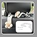 YGDMD 4PCS Cute Flower Headrest Hooks for Car,2025 New Car Hooks for Purses and Bags Cute for Hanging Items,Portable Purse Cars Hook Cars Interior Accessories for Most Vehicles (White)