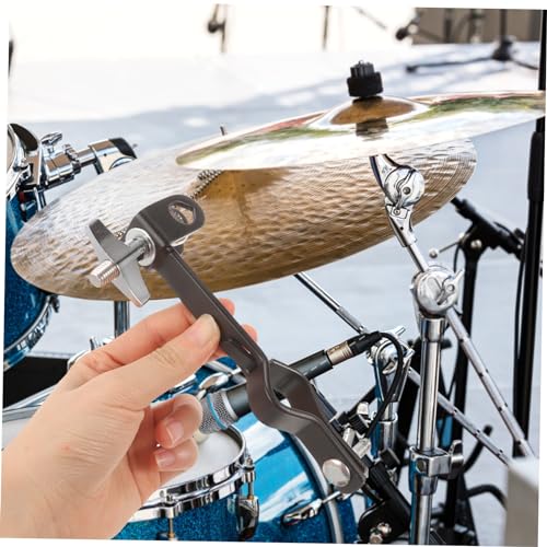 Abrazadera para cowbell Levemolo, soporte de montaje para percusión, abrazadera ajustable con ángulo fijo miniatura 4