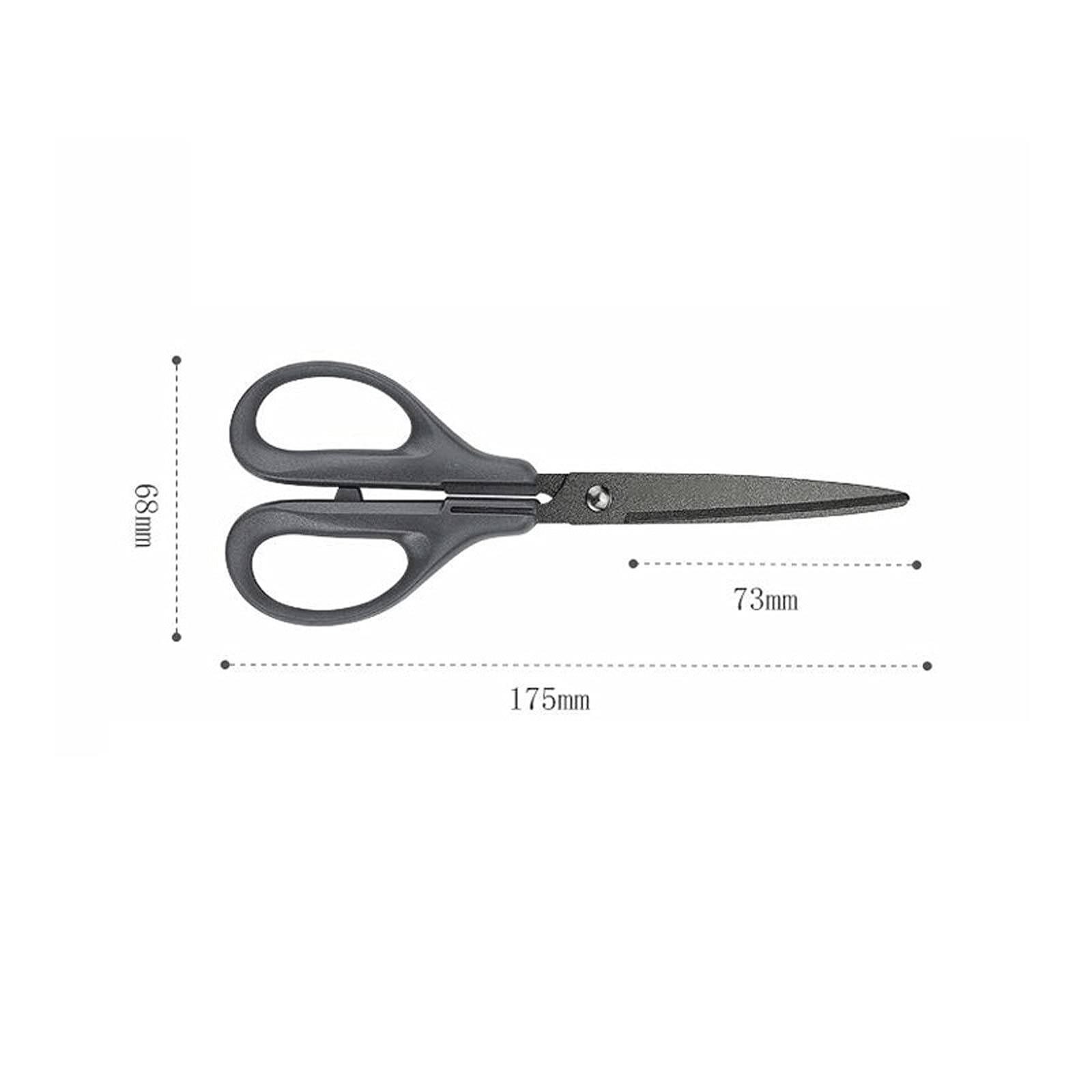 Tijeras de oficina, tijeras artesanales, tijeras de acero inoxidable, tijeras afiladas for manualidades, utilizadas for costura, costura, obras de arte y corte de oficina-tijeras de 17,5 cm