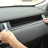 TongSheng ABS Chrome Co-Pilot Dashboard U Shape Frame Cover Trim 1pc for Land Rover Discovery Sport 2015-17