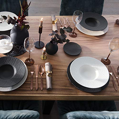 Villeroy & Boch Manufacture Rock Blanc Pasta Plate, 11.5 In, White #TOP2