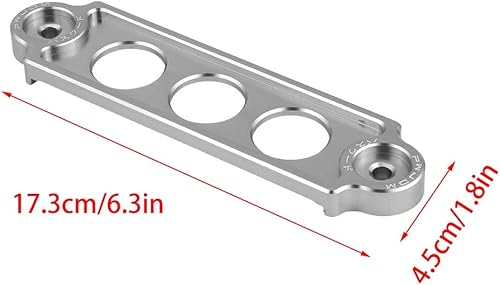 Miniatura 7 de Fydun Soporte de sujeción de batería, soporte de sujeción anodizado para CivicCRX 1988-2000 (plateado)