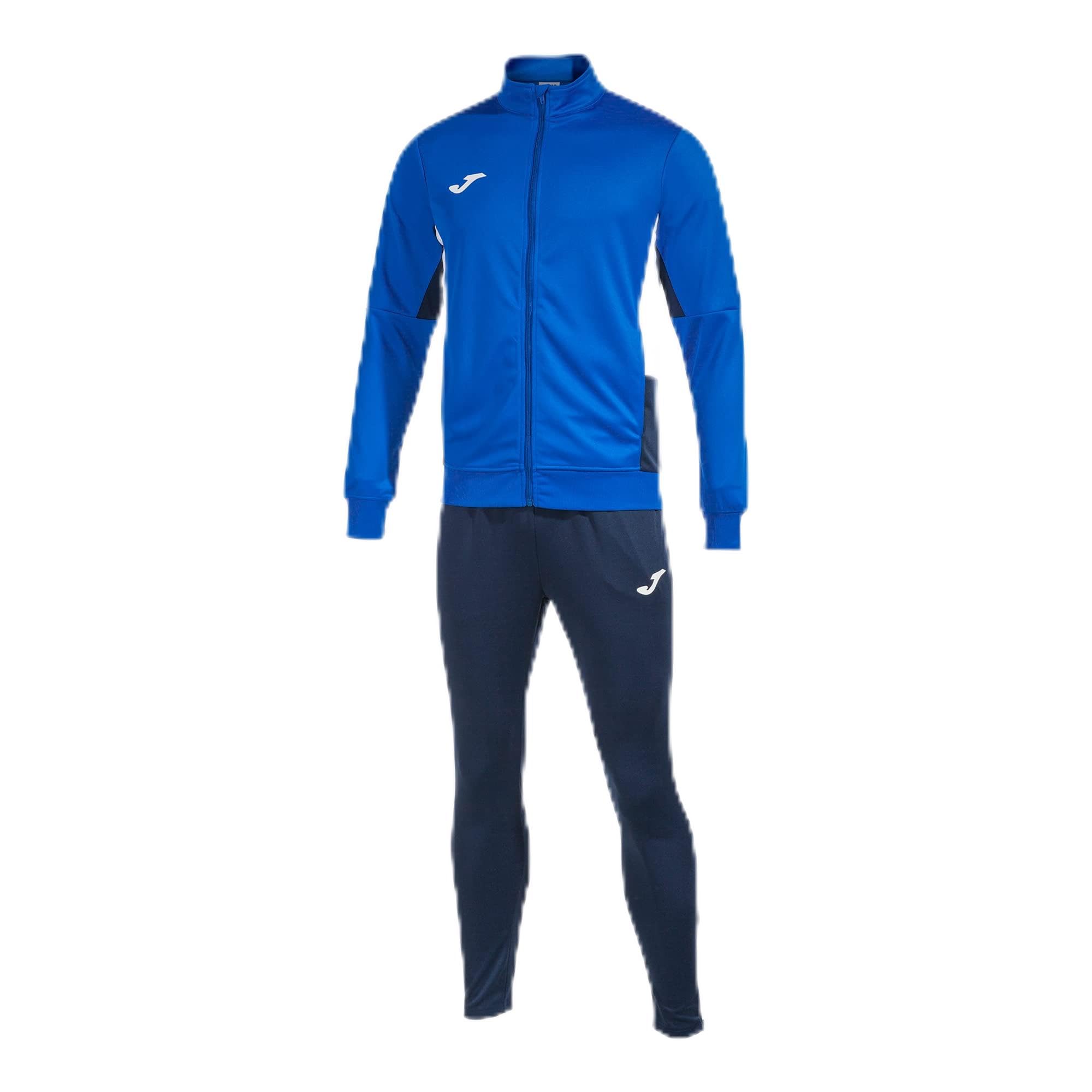 Joma Men's Danube Ii Tracksuit, Royal Navy White, S