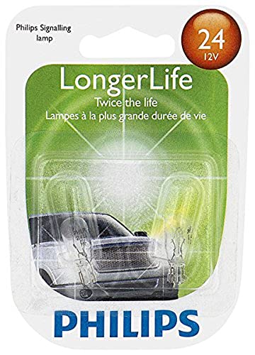 Philips 24LLB2 24 LongerLife Miniature Bulb, 2 Pack