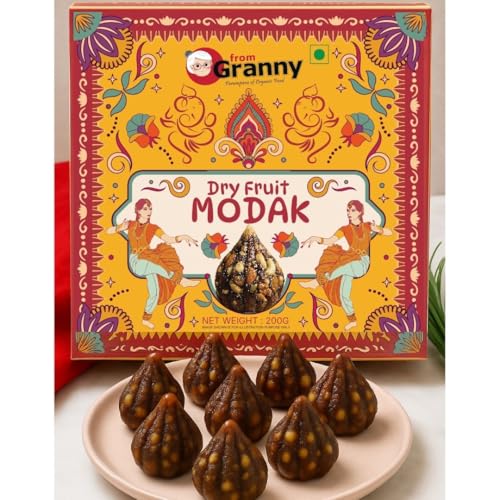 From Granny - Box of 11 Dry Fruit Modak | Ganesh Chaturthi Sweets...