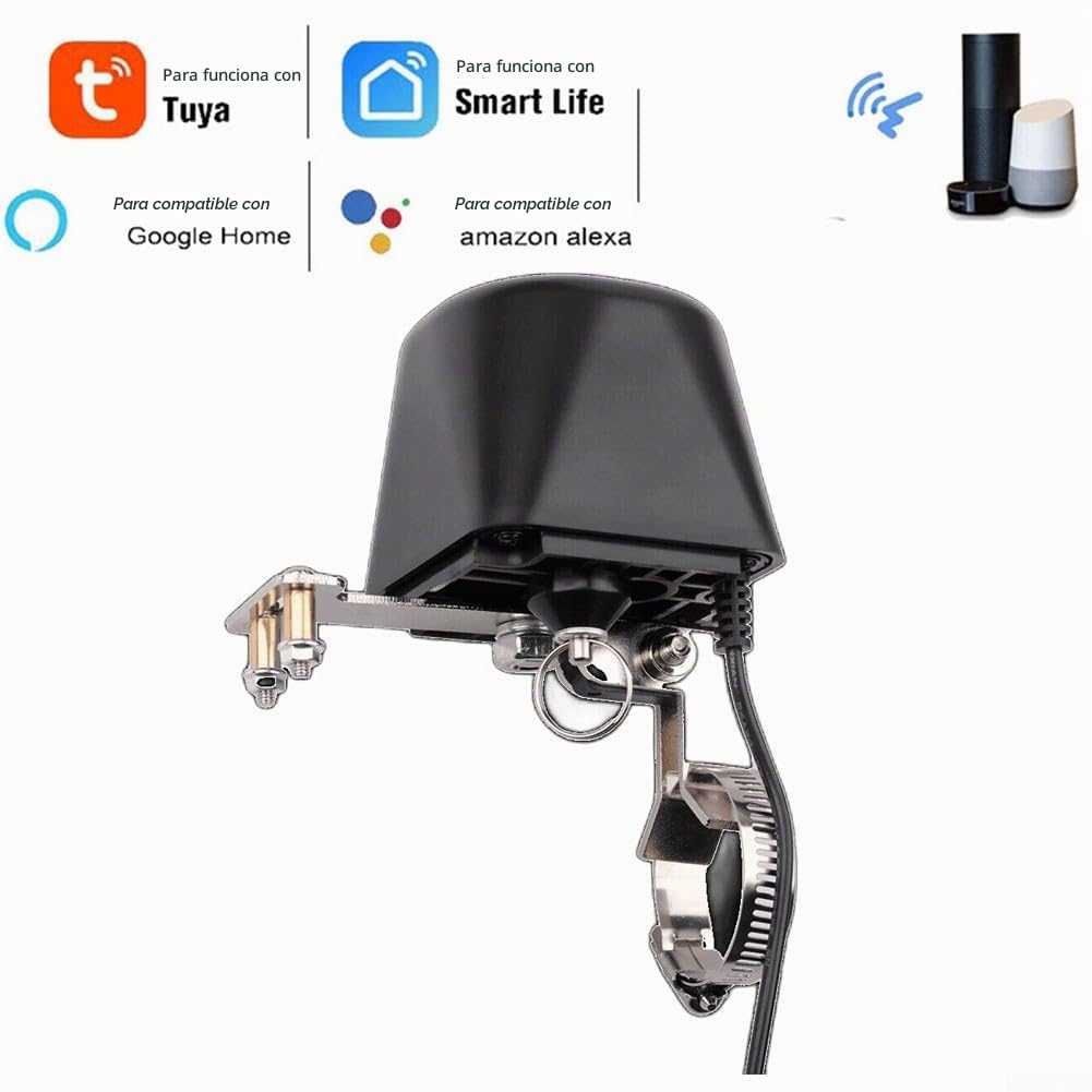 Válvula de agua inteligente WiFi/Bluetooth con control por voz,Para TUYA WiFi 2.4GHz Control de Válvula Control Inteligente Agua/Gas Válvula Tipo Válvula para cocina, jardín y granja
