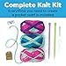 Creativity for Kids Learn to Knit Pocket Scarf Kit | Learn to Knit a Cozy, Functional Scarf with a Handy Pocket | Relaxing DIY Craft & Mindful Activity for Kids (Ages 9+)