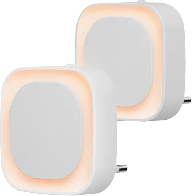 YUNLEX Night Light Socket with Dusk Sensor - 2-Pack Adjustable LED Lamp voor in Stopcontact